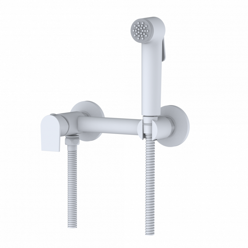 Смеситель с гиг.душем настен.GROSS AQUA Bidet Evo GA012202MW