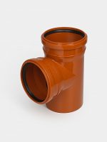 PP Тройник канализационный D160х160/90 ОРАНЖ КОНТУР