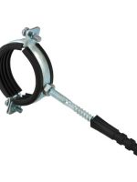 Кронштейн стальной с резиновым уплотнением 1 1/2" (47-52мм)