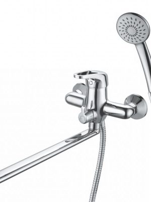 Смеситель д/ванны длин. излив вст.дивертор GROSS AQUA 7518511С-35F Optima