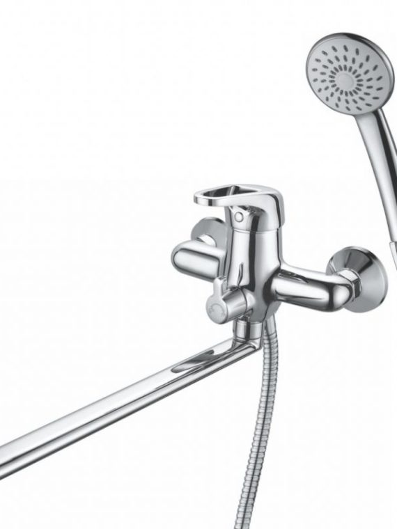 Смеситель д/ванны длин. излив вст.дивертор GROSS AQUA 7518511С-35F Optima