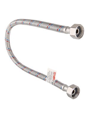 г/п для воды 1/2" 100см вн.-вн. Гайка-Н.сталь/ниппель-Н.сталь