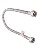 г/п для воды 1/2" 120см вн.-вн. Гайка-Н.сталь/ниппель-Н.сталь