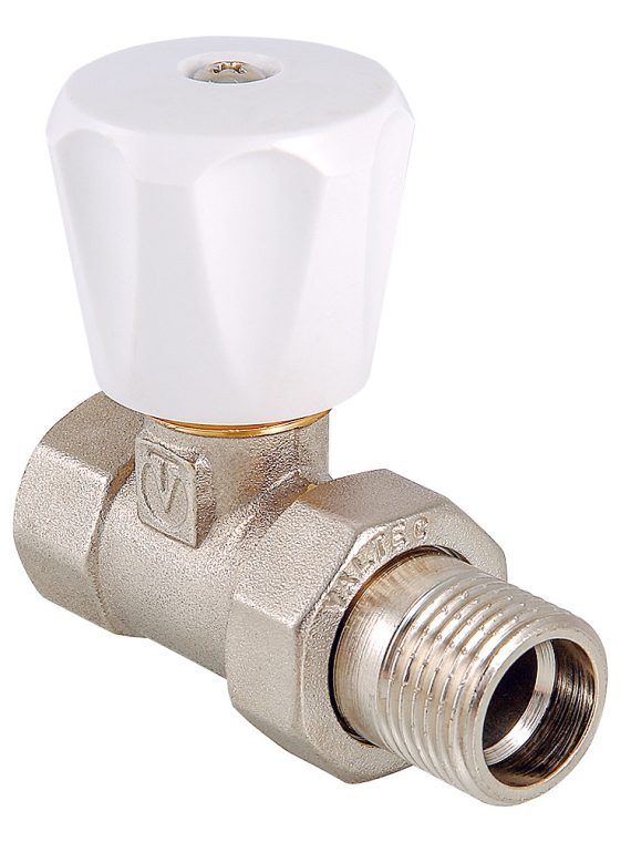 Клапан ручной VALTEC (компактный), для радиатора,прямой 1/2"