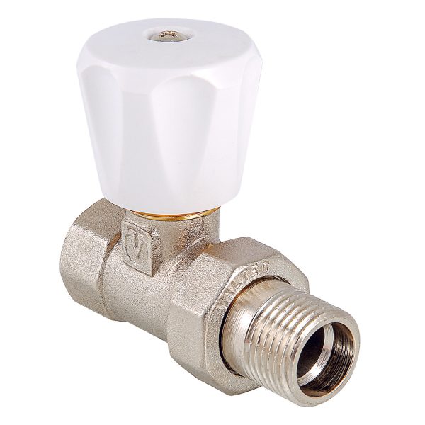 Клапан ручной VALTEC (компактный), для радиатора,прямой 1/2"