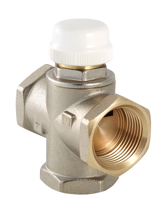 Клапан трехходовой VALTEC, смесительный 1" (с боковым смешиванием, с возможностью полного перекрытия
