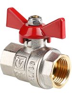 Кран шаровой VALTEC BASE, рукоятка бабочка 1/2" вн.-вн.