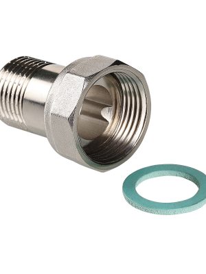 Полусгон прямой VALTEC с накидной гайкой, 1/2"x1/2"