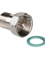 Полусгон прямой VALTEC с накидной гайкой, 3/4"x3/4"