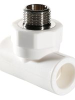 Тройник полипропиленовый VALTEC с переходом на нар. р. 25х1/2"