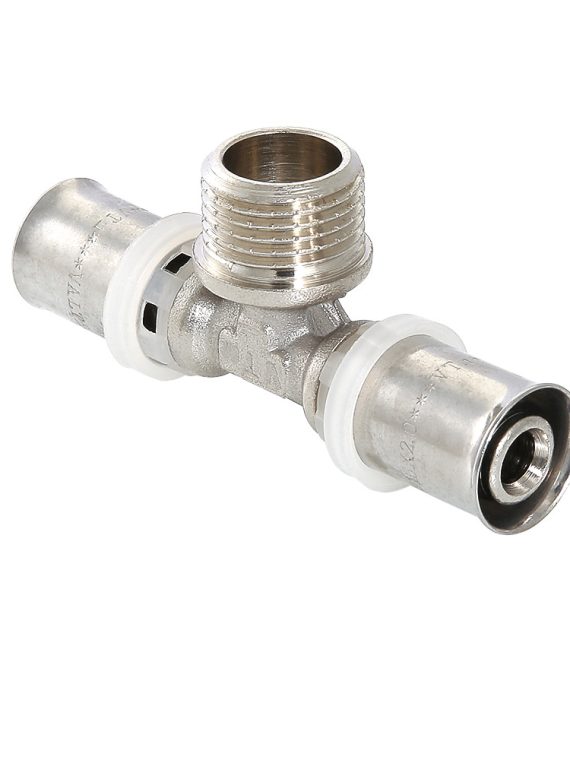 Тройник пресс нар. р. VALTEC 20х3/4"х20