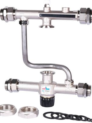 STOUT Насосно-смесительный узел с термостатическим клапаном 30-60°C, без насоса