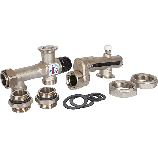 STOUT Насосно-смесительный узел с термостатическим клапаном 20-55°C, без насоса