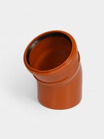 PP Отвод канализационный  D 110х30 ОРАНЖ КОНТУР