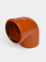 PP Отвод канализационный D 110х90 ОРАНЖ КОНТУР