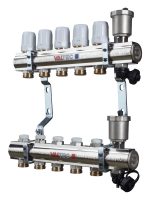 Коллект. группа латунь в сборе, 1"х8вых. VALTEC (Vt.594)