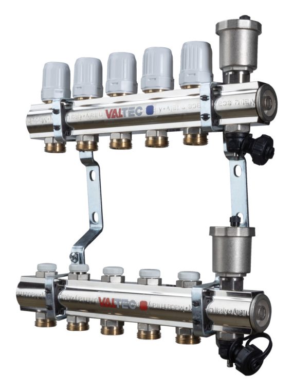 Коллект. группа латунь в сборе, 1"х8вых. VALTEC (Vt.594)