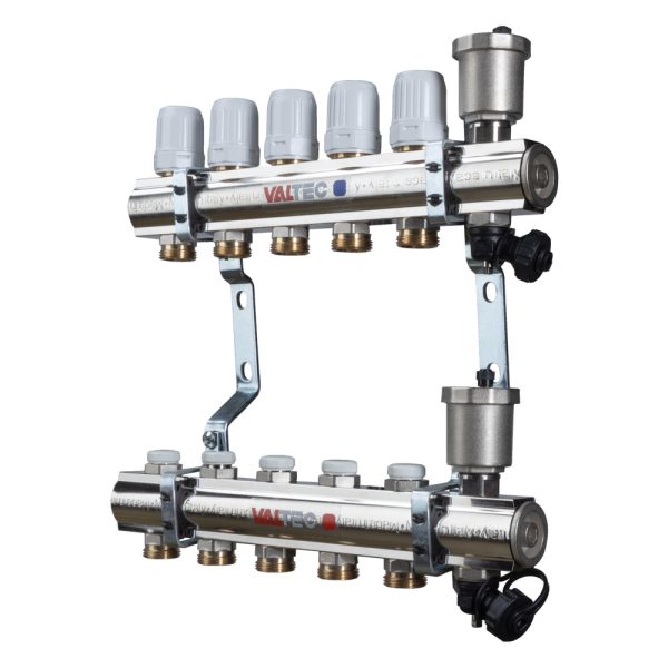 Коллект. группа латунь в сборе, 1"х8вых. VALTEC (Vt.594)