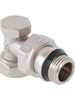 Клапан настроечный угловой 1/2" (с доп. уплотнением)