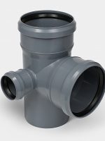 PP Крестовина двухпл. левая канализационная D110х110х50/90 СТАНДАРТ КОНТУР