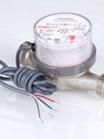 Водосчетчик унив, квартирный, с импульсным выходом, БЕЗ СГОНОВ, до +90^С, 1,5м3, 1/2", 110 мм (NEW)