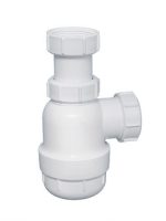 McAlpine Сифон бутылочный 1 1/2"х40 мм без выпуска, выход компрессионный D=40 мм