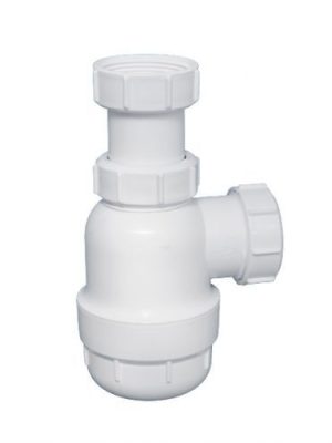 McAlpine Сифон бутылочный 1 1/2"х40 мм без выпуска, выход компрессионный D=40 мм