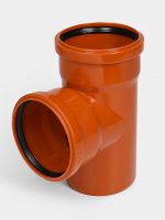 PP Тройник канализационный D110х110/90 ОРАНЖ КОНТУР