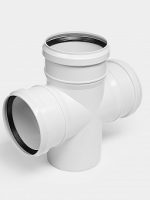 PP Крестовина канализационная одноплоскостная D110х110х110/90 УЮТ