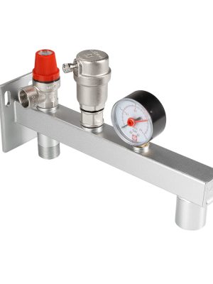 Группа безопасности VALTEC, стальная консольная (с манометрами 0-4 бар)